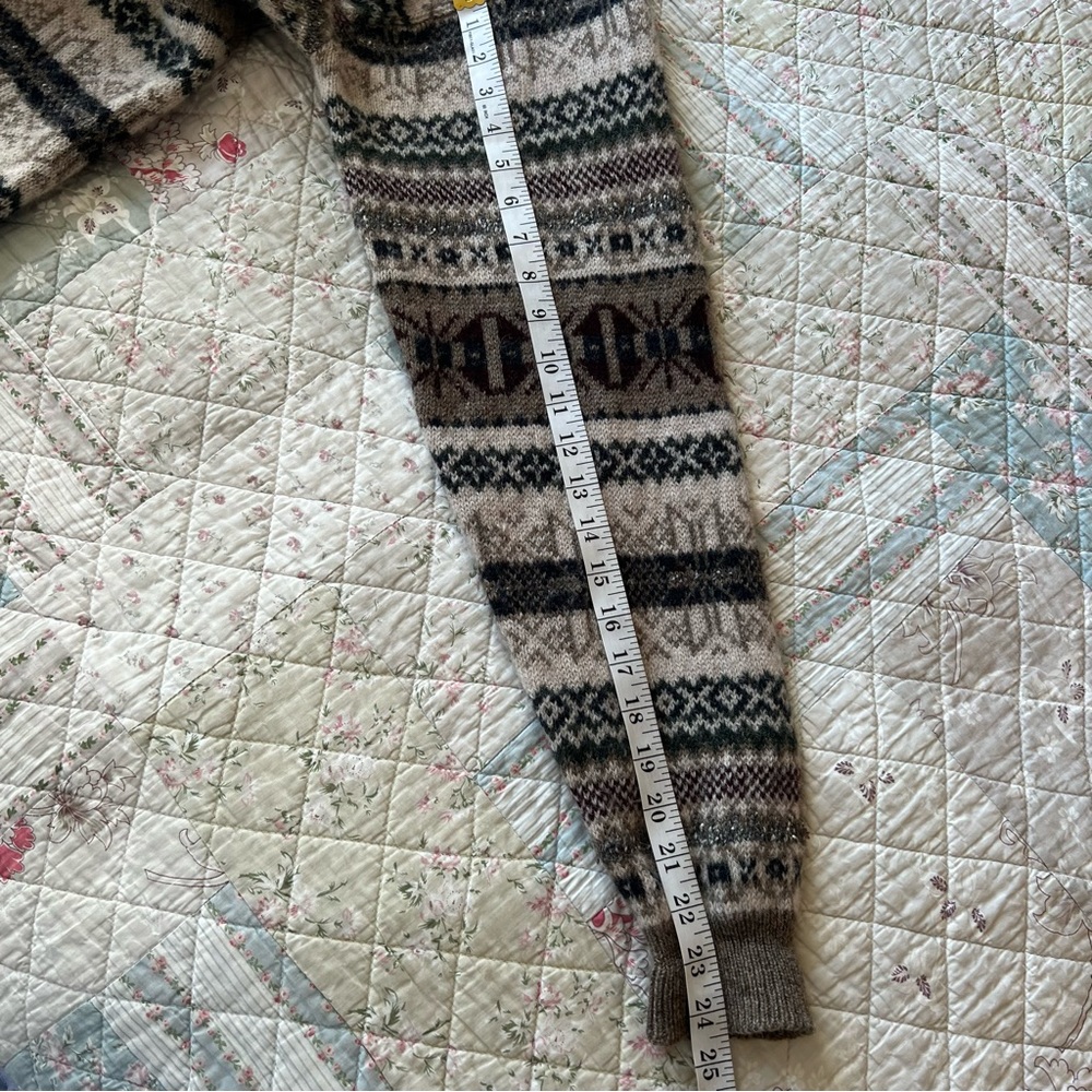 Vintage 100% Wool Multicolor Sweater Size XL Oversized - Picture 7 of 8